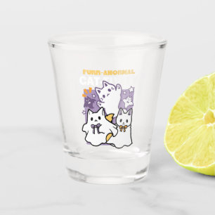 Verre A Shot Purr-anormal Cat-tivity - Halloween Cat Design