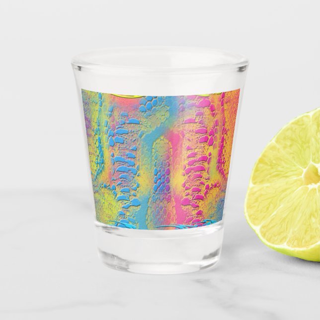 Verre A Shot PYTHON - moderne fractale décorative - (Devant)