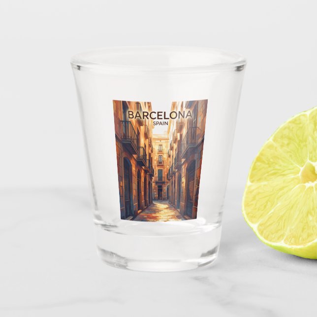 Verre A Shot Quartier gothique Espagne (Devant)