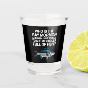 Verre A Shot Qui est le poisson drôle gay Mormon LGBTQ Pride