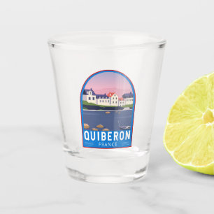 Verre A Shot Quiberon France Travel Art Vintage