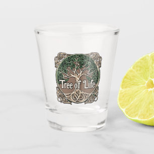 Verre A Shot Quitter l'arbre de vie du papier