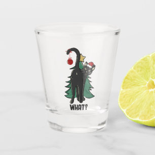 Verre A Shot Quoi ? Noël Black Cat Conception de vacances