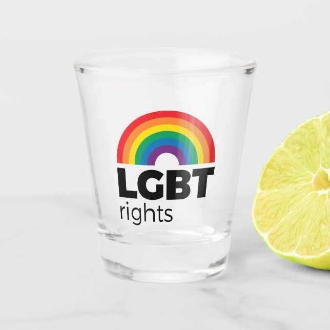 Verre A Shot Rainbow Rights (Devant)