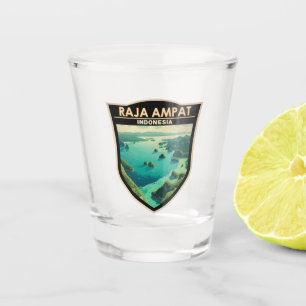 Verre A Shot Raja Ampat Indonésie Travel Art Vintage