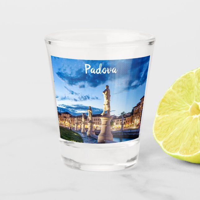 Verre A Shot Rangée de statues illuminées à Padova (Devant)