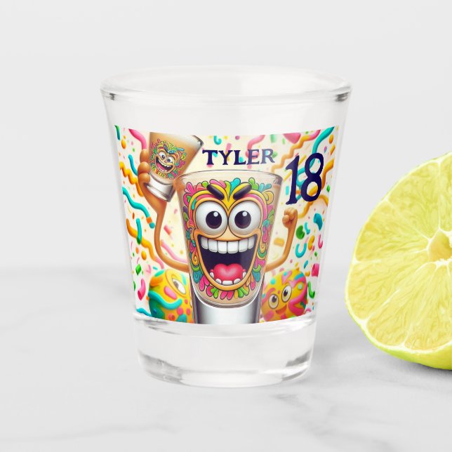 Verre A Shot Rave Party Shot Glass – vibrant Fun  (Devant)