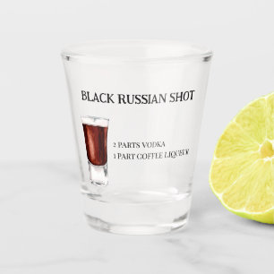 Verre A Shot Recette de tir Parti russe noir