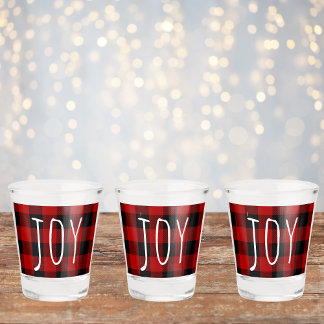 Verre A Shot Red Buffalo Plaid & Joy | Holiday