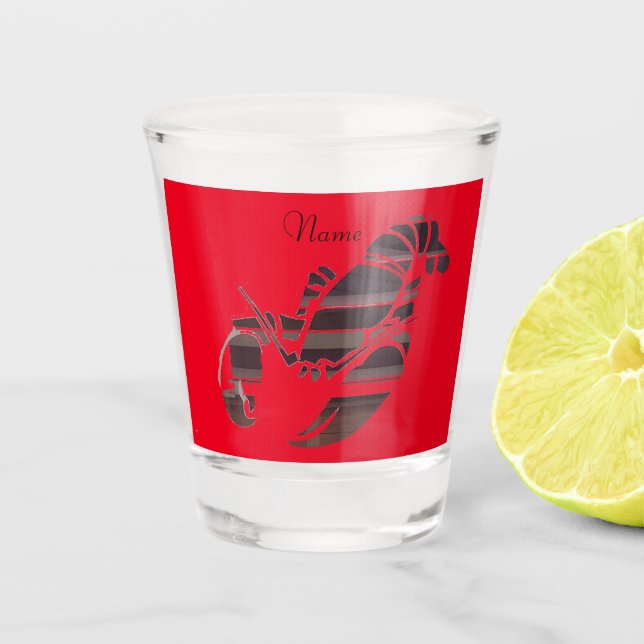 Verre A Shot Red Maine Lobsters Thunder_Cove (Devant)