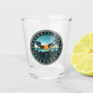 Verre A Shot Rehoboth Beach Delaware Sunset Retro Souvenir 80s