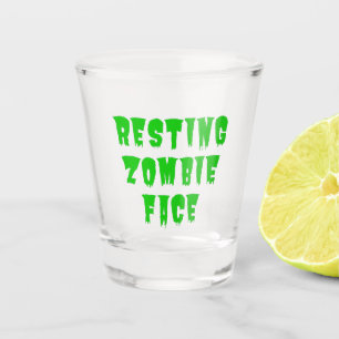 Verre A Shot Repose Visage Zombie - Drôle Halloween 2022