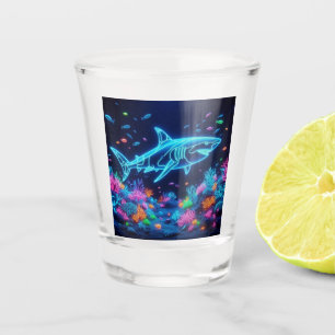 Verre A Shot Requin néon coloré