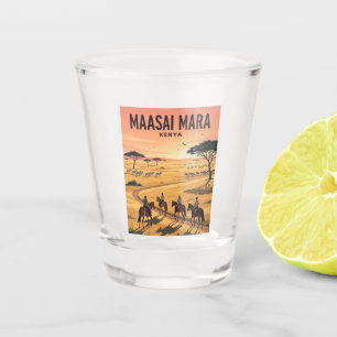 Verre A Shot Réserve nationale du Maasai Mara Kenya