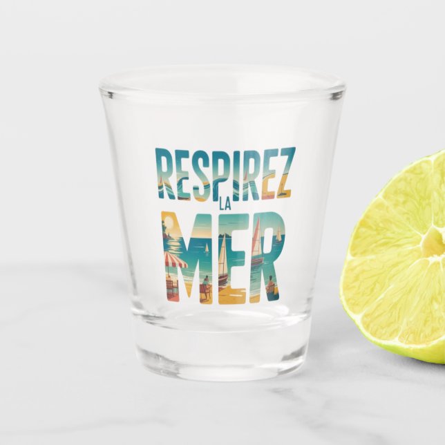 Verre A Shot Respirer a Mer (Devant)