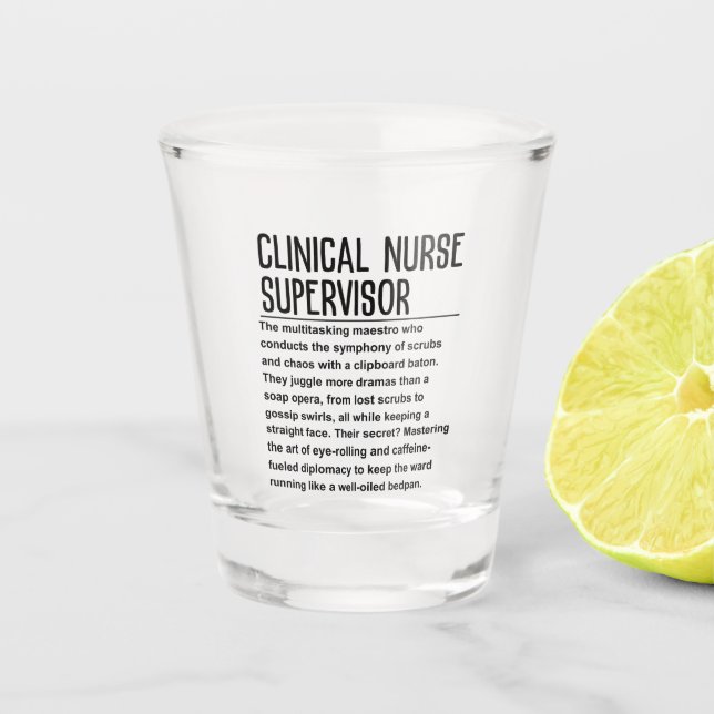Verre A Shot Responsable de l'infirmière clinique (Devant)