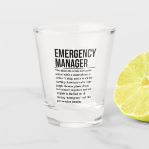 Verre A Shot Responsable des urgences