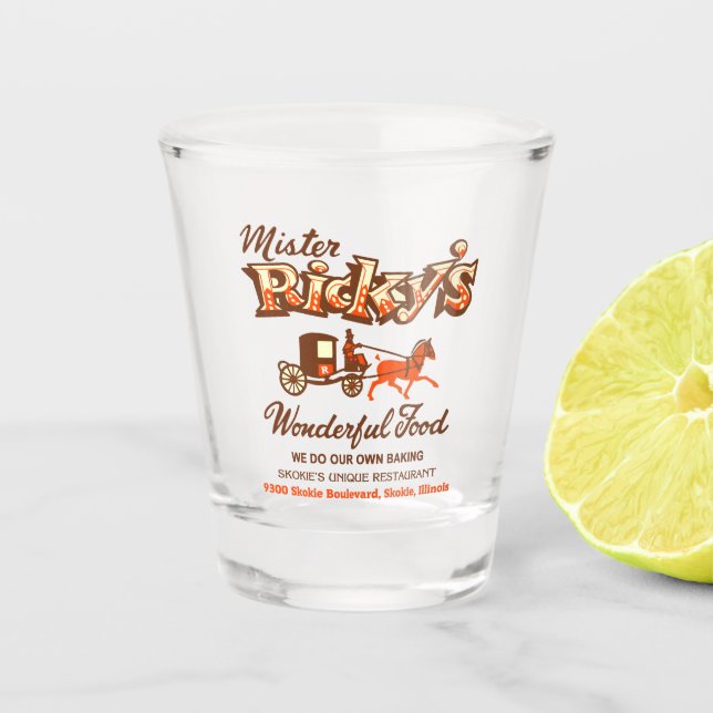 Verre A Shot Restaurant Mister Ricky's, Skokie, Illinois (Devant)