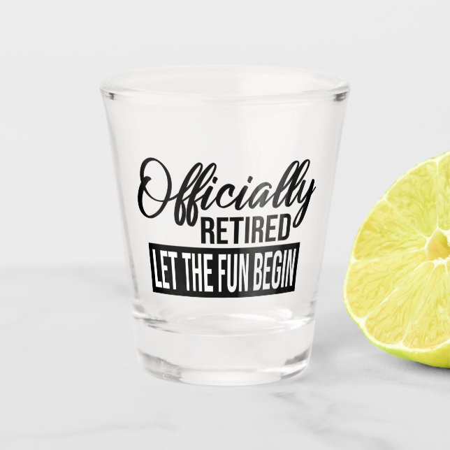 Verre A Shot Retraité (Devant)