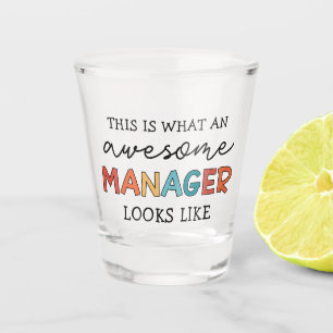 Verre A Shot Retro Awesome Manager Funny