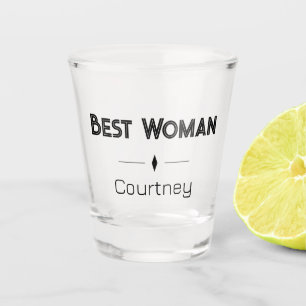 Verre A Shot Retro Best Woman Mariage