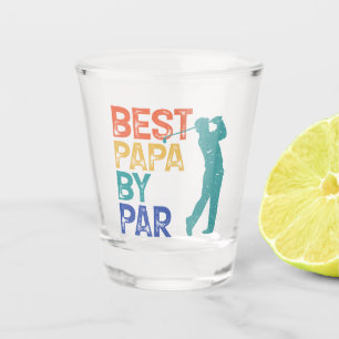 Verre A Shot Retro Golfer - Meilleur Papa Par Par