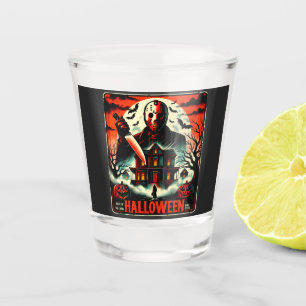 Verre A Shot Rétro Halloween Horror Night 80s Slasher Vibes