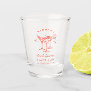 Verre A Shot Retro Moderne Bachelorette Week-End Party