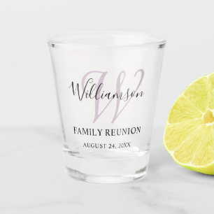 Verre A Shot Réunion de famille Monogramme Simple