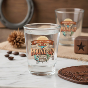 Verre A Shot Réunion de famille Western Round-Up ID1318
