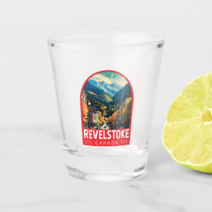 Verre A Shot Revelstoke Canada Travel Art Vintage
