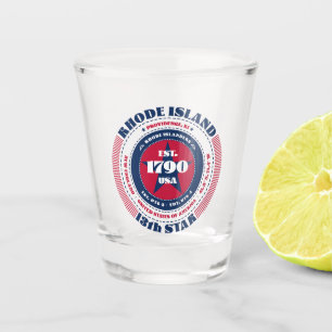 Verre A Shot Rhode Island 13e Star Patriotic Shot glass