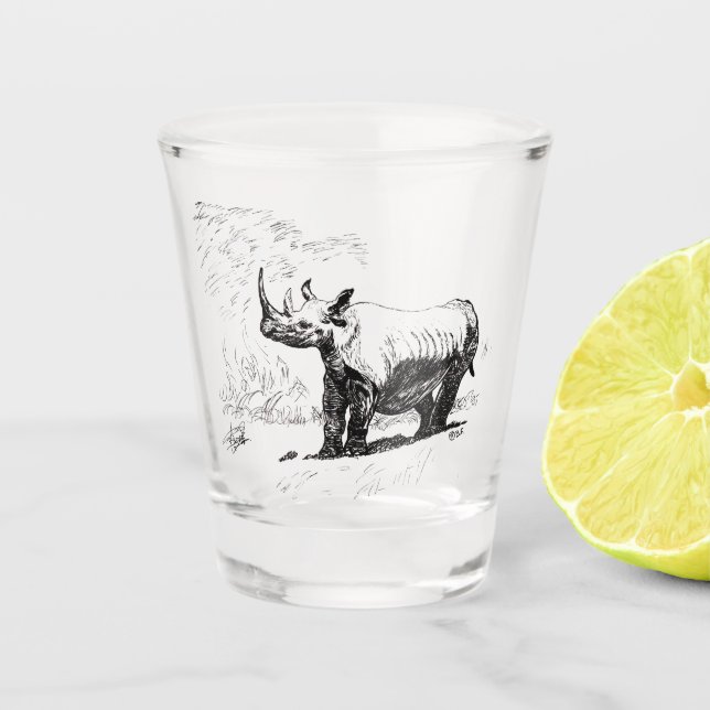 VERRE A SHOT RINOCERONTE (Devant)