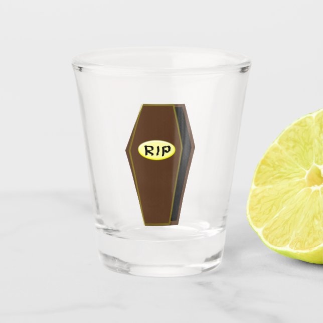 Verre A Shot RIP Halloween café de la fin (Devant)