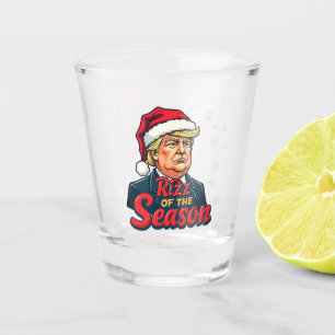 Verre A Shot Rizz de la saison drôle de Trump Noël Santa