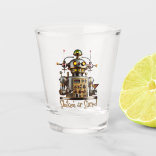 Verre A Shot Robot Barman Futuriste "Secoué ou Remué"