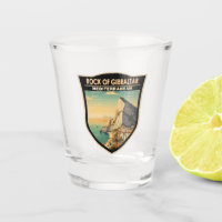 Rocher de Gibraltar Travel Art Vintage