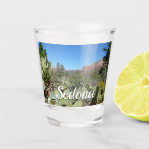 Verre A Shot Rochers rouges et cactus I
