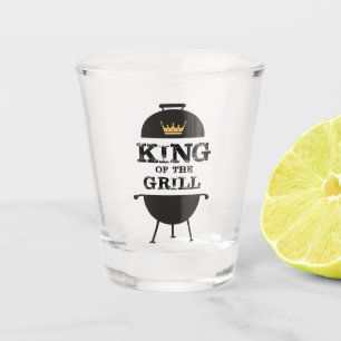 Verre A Shot Roi Du Grill, Couronne D'Or Noir