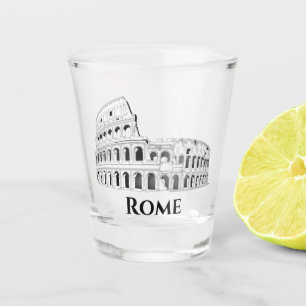 Verre A Shot Rome Italie Colisée italienne