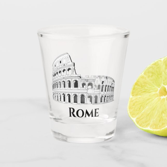 Verre A Shot Rome Italie Colisée italienne (Devant)