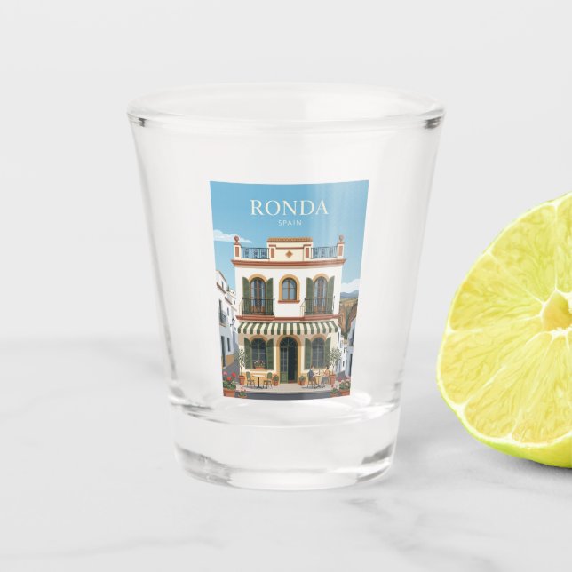 Verre A Shot Ronda Espagne (Devant)