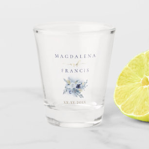 Verre A Shot rose bleu mariage