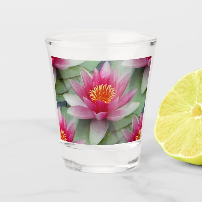Verre A Shot Rose Lotus Water Lily (Devant)