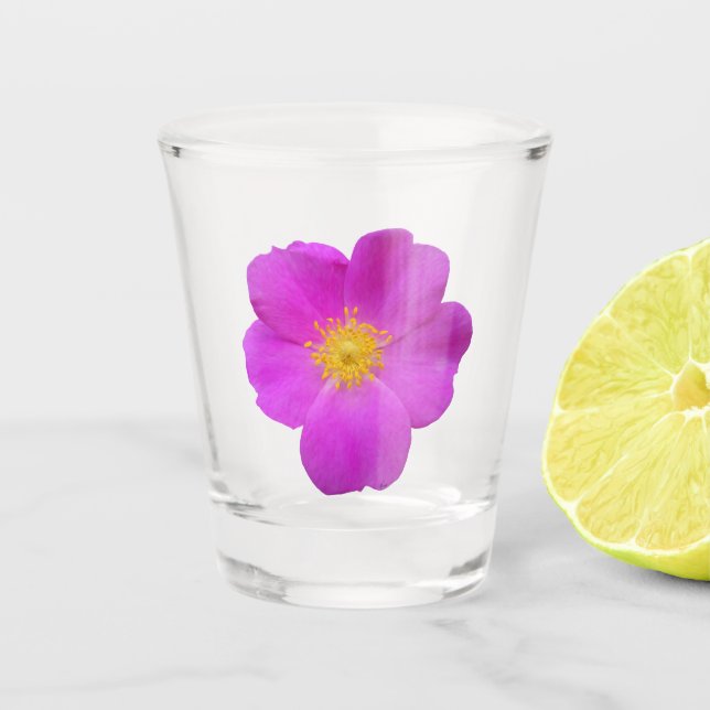 Verre A Shot Rose sauvage 2 (Devant)