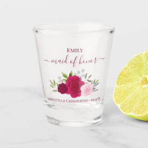 Verre A Shot Roses Magenta et Roses Roses Élégant Demoiselle d'