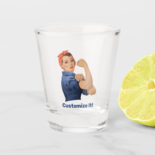 Verre A Shot Rosie the Riveter (Devant)