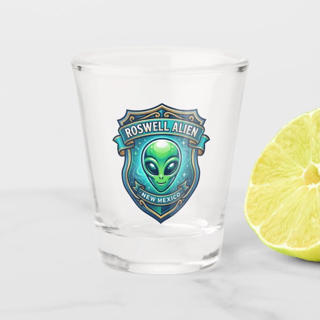 Verre A Shot Roswell Alien USA (Devant)