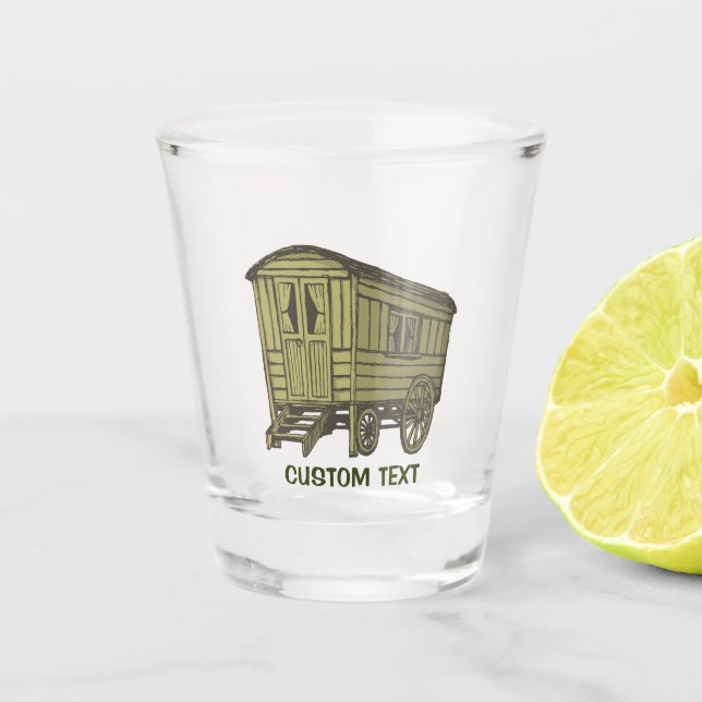 Verre A Shot Roulotte de caravane tsigane (Devant)
