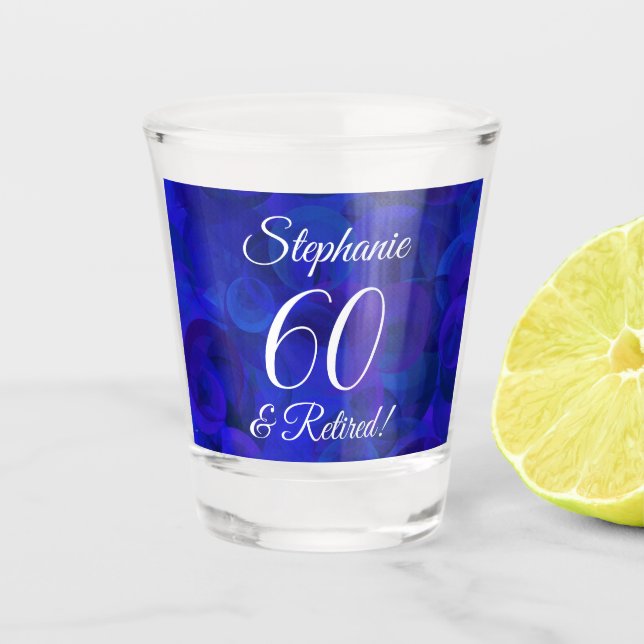 Verre A Shot Royal Blue 60 et retraite (Devant)